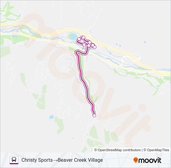 SKIER EXPRESS Bus Line Map