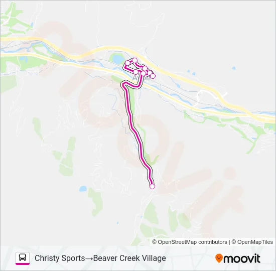 SKIER EXPRESS Bus Line Map
