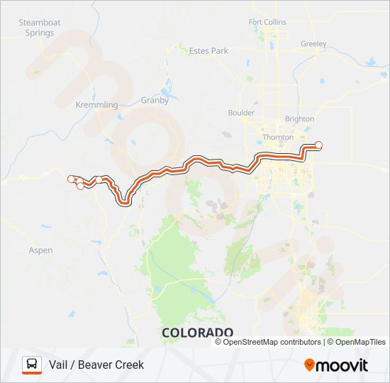 EPIC MOUNTAIN EXPRESS Bus Line Map