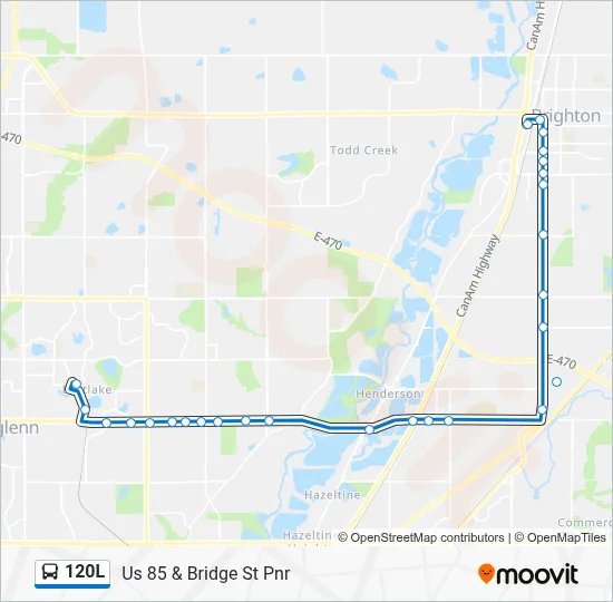 120L Bus Line Map