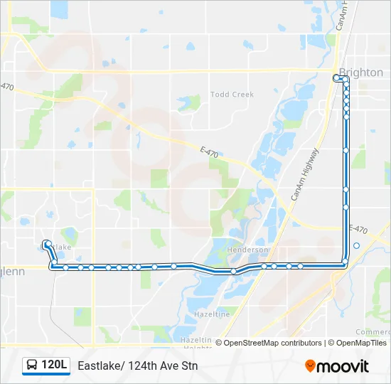 120L Bus Line Map
