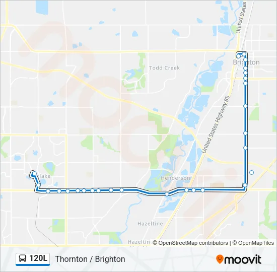 120L Bus Line Map