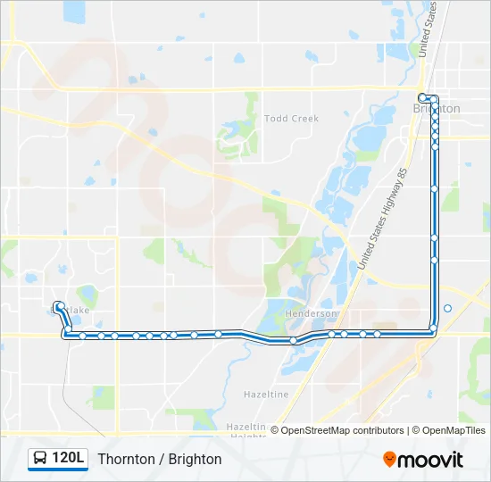120L Bus Line Map