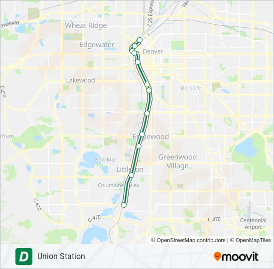 D Light Rail Line Map