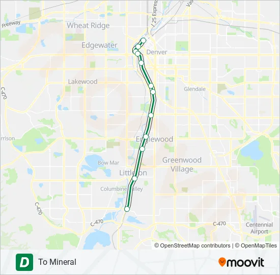 D Light Rail Line Map