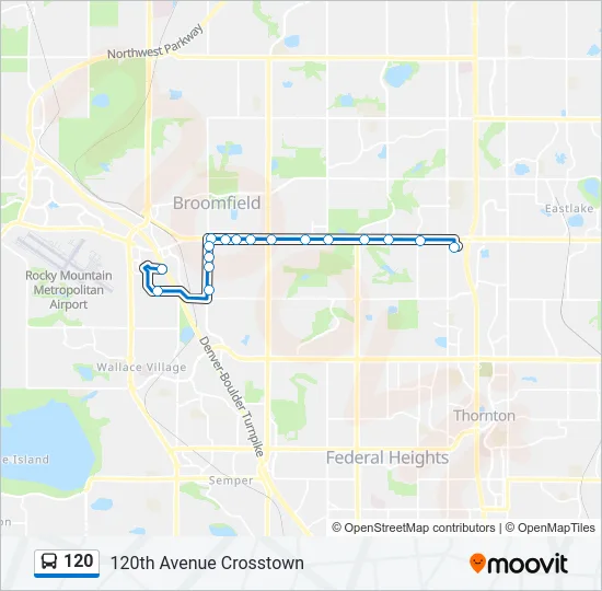 120 Bus Line Map