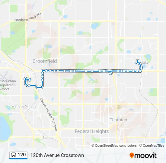 120 Bus Line Map