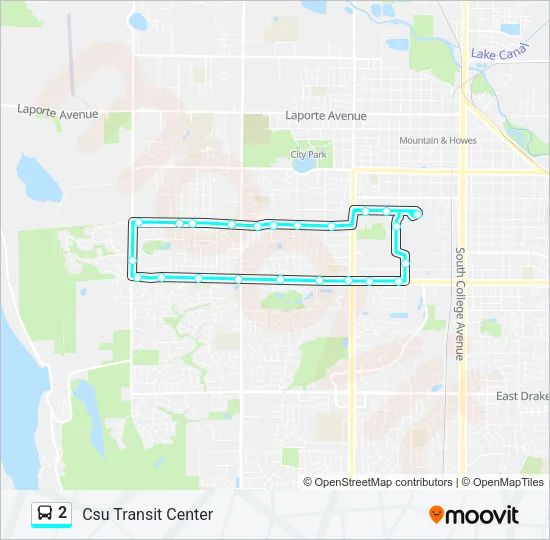 2 Bus Line Map