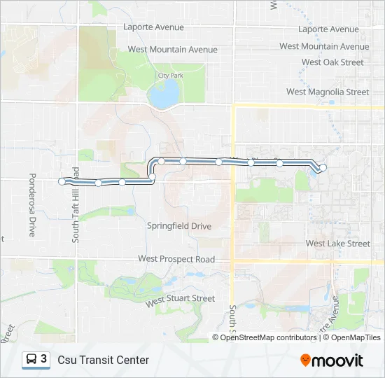 3 Bus Line Map