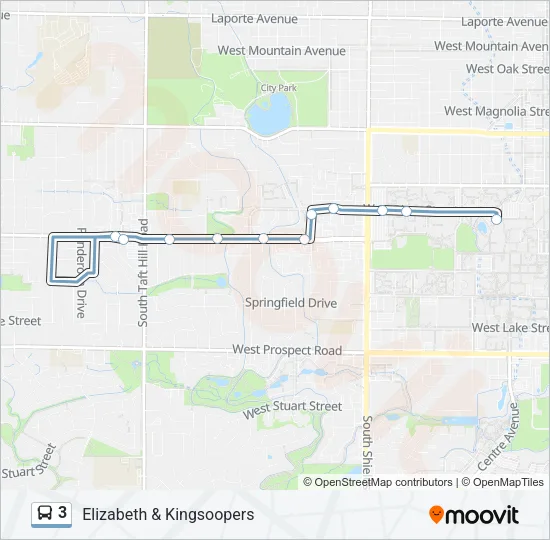 3 Bus Line Map
