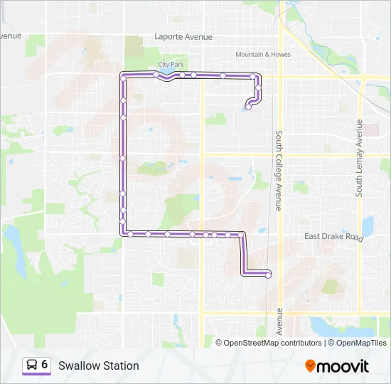 6 Bus Line Map