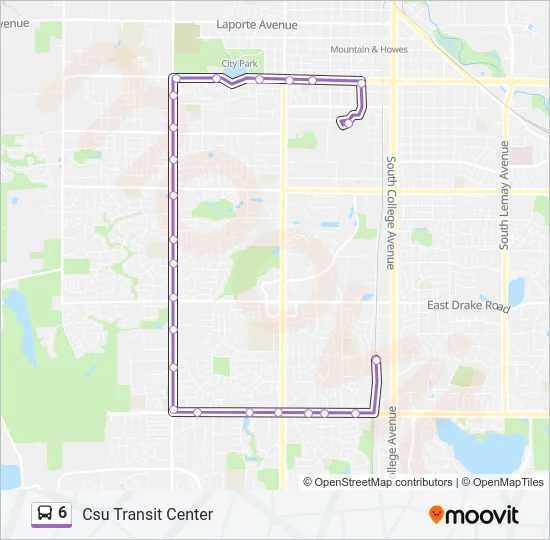 6 Bus Line Map