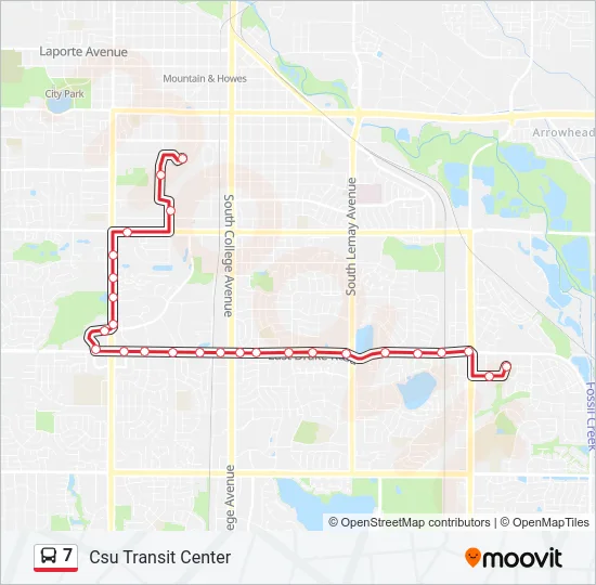 7 Bus Line Map