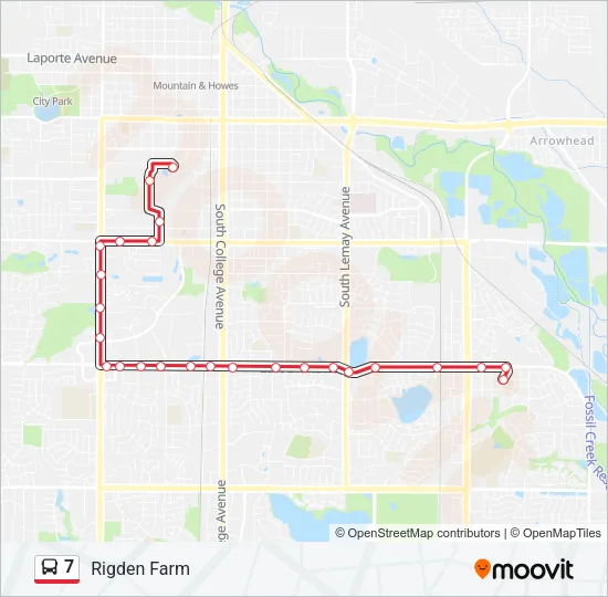7 Bus Line Map