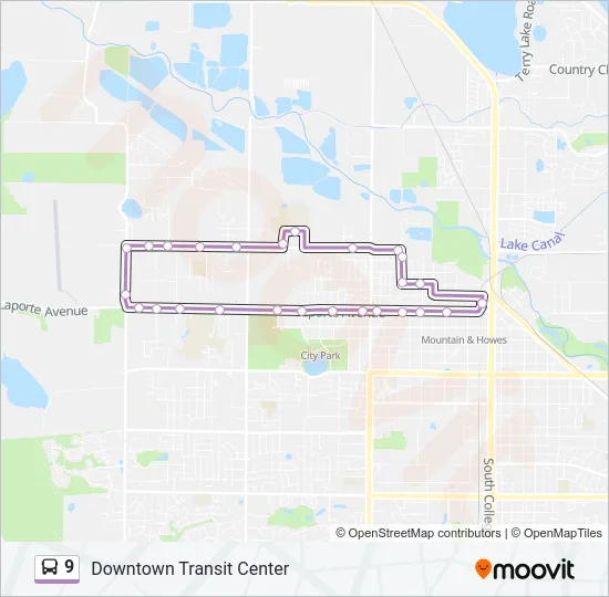 9 Bus Line Map