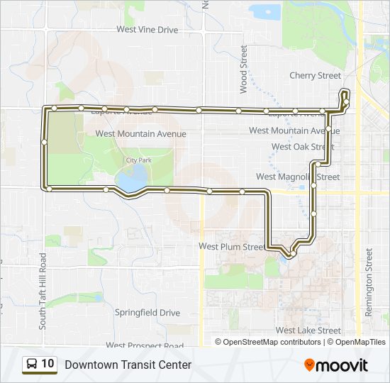 10 Bus Line Map