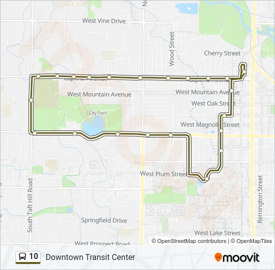 10 Bus Line Map