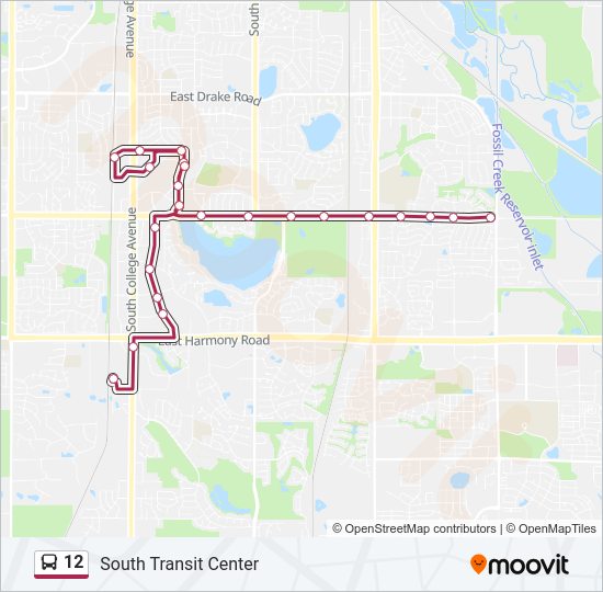 12 Bus Line Map