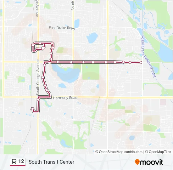 12 Bus Line Map
