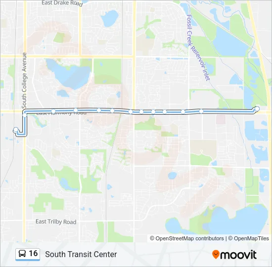 16 Bus Line Map