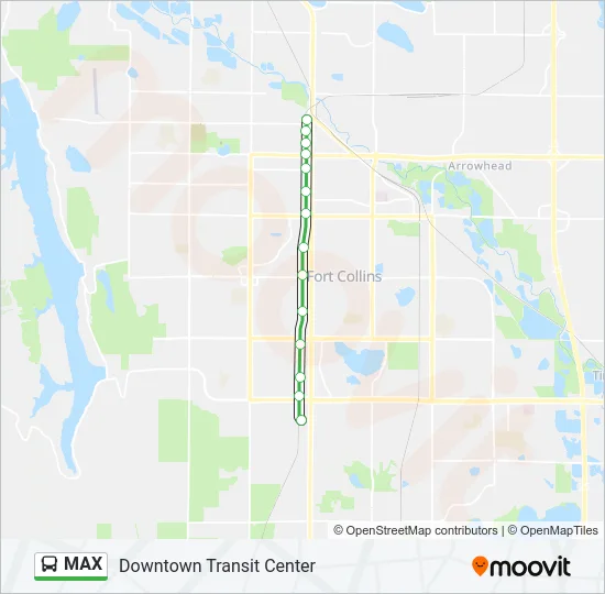 MAX Bus Line Map