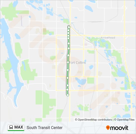 MAX Bus Line Map