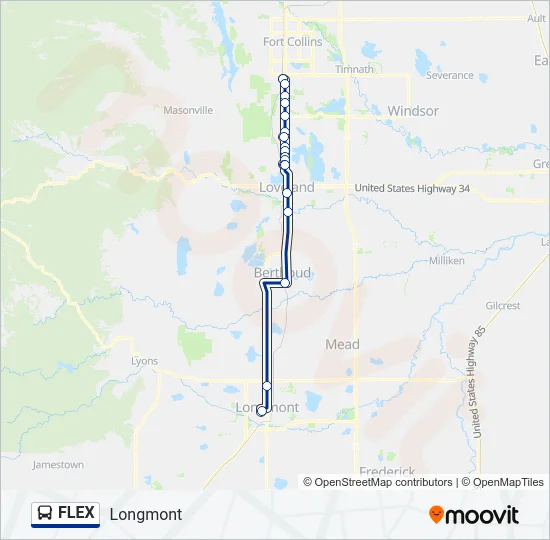 FLEX Bus Line Map