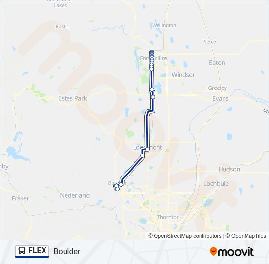 FLEX Bus Line Map