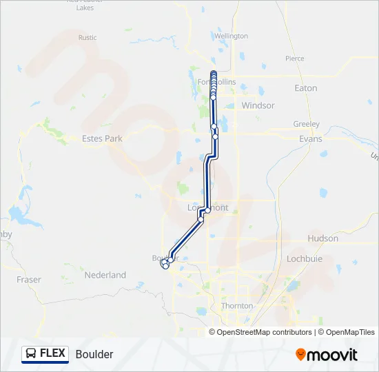 FLEX Bus Line Map