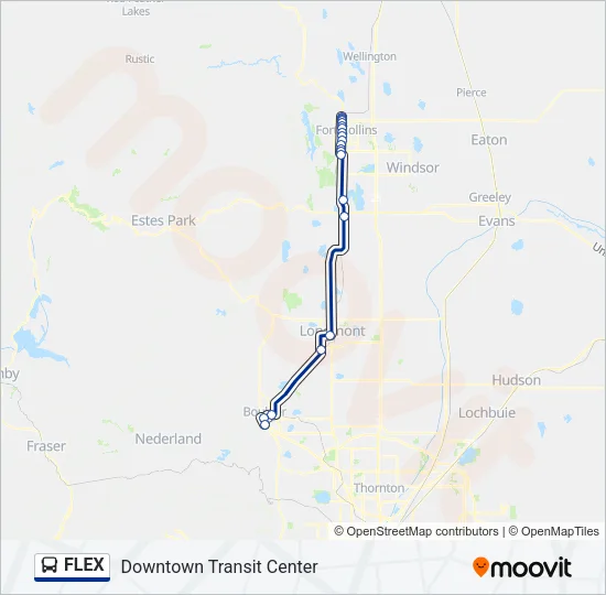 FLEX Bus Line Map