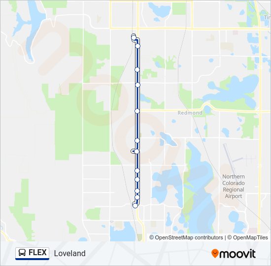 FLEX Bus Line Map