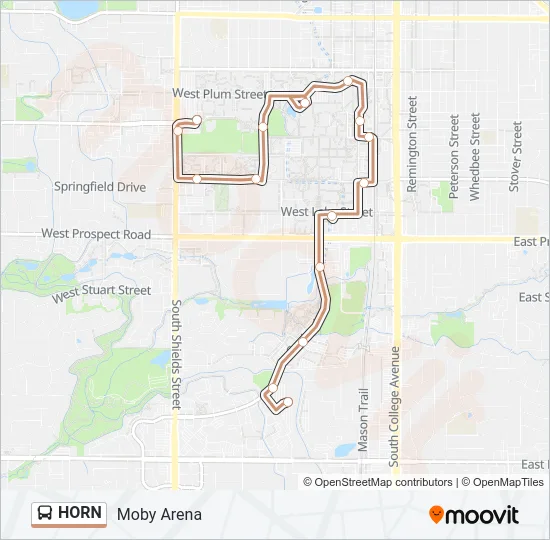 HORN Bus Line Map
