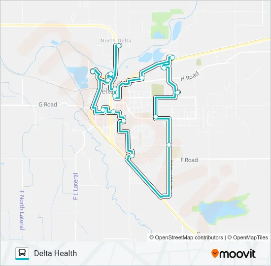 DELTA DASH Bus Line Map