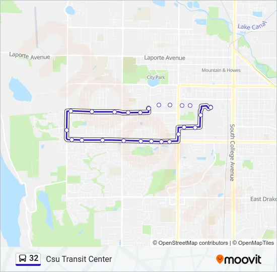 32 Bus Line Map