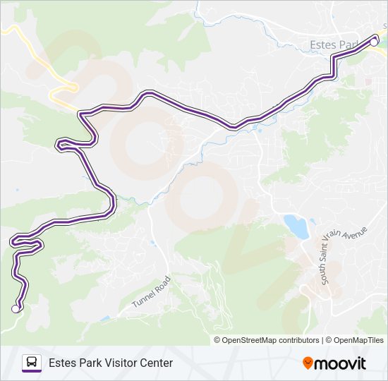 HIKER SHUTTLE Bus Line Map