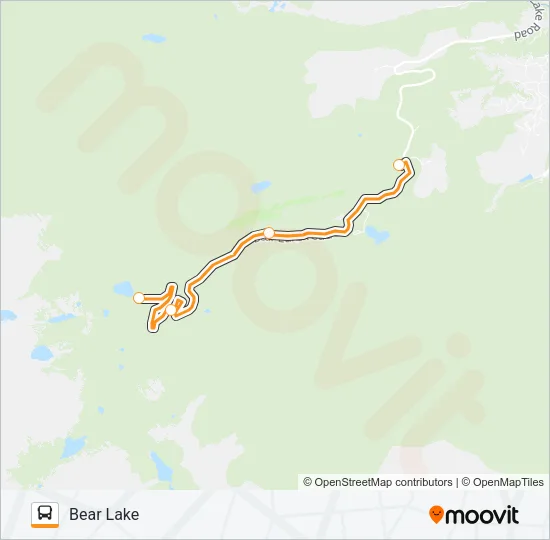 BEAR LAKE SHUTTLE ROUTE Bus Line Map