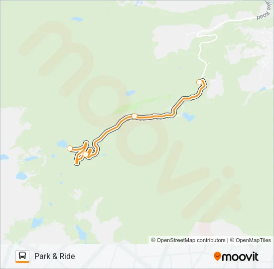 BEAR LAKE SHUTTLE ROUTE Bus Line Map
