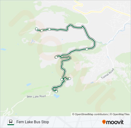MORAINE PARK SHUTTLE ROUTE Bus Line Map