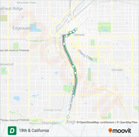 D Light Rail Line Map