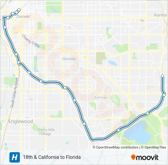 H Light Rail Line Map