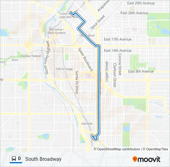0 Bus Line Map