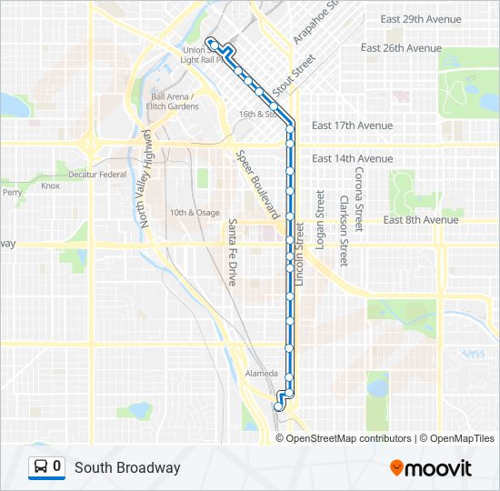 0 bus Line Map