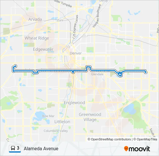 3 Bus Line Map
