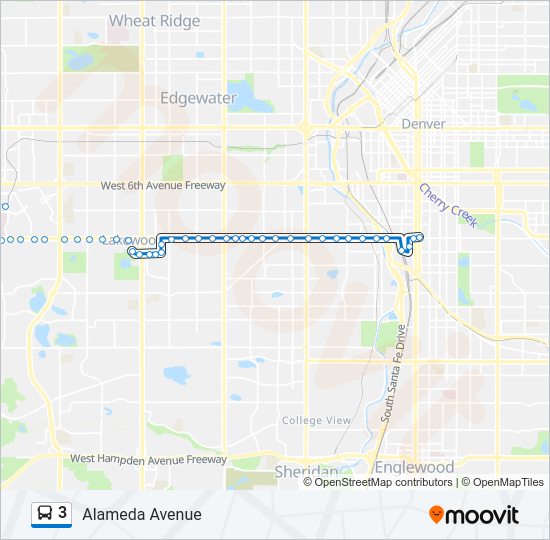 3 Bus Line Map