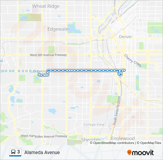 3 Bus Line Map