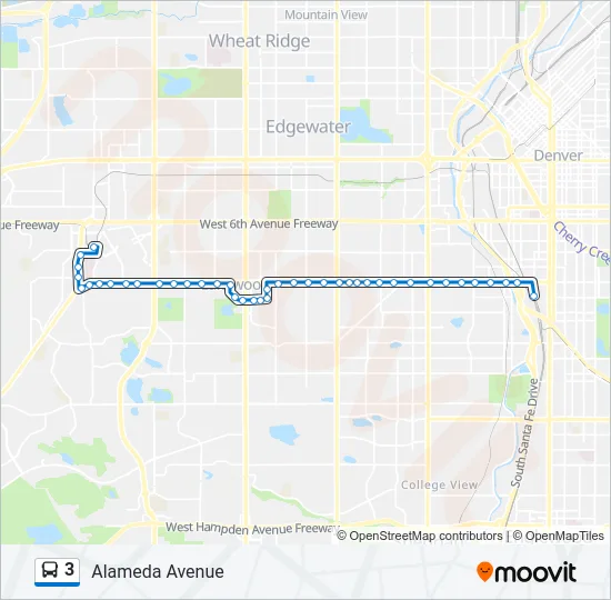 3 Bus Line Map