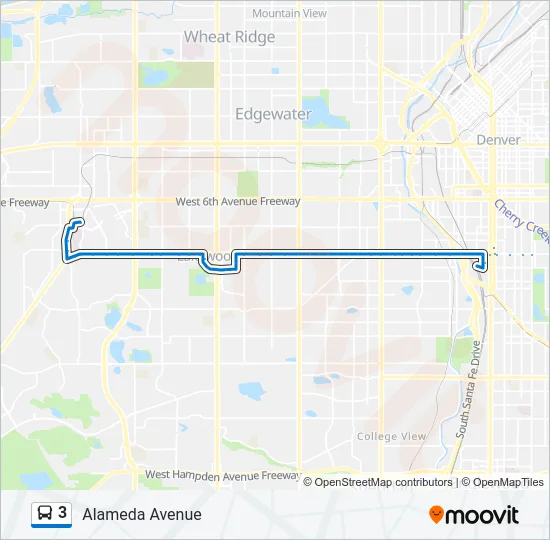 3 Bus Line Map