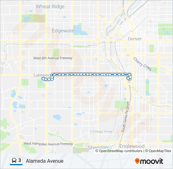3 Bus Line Map