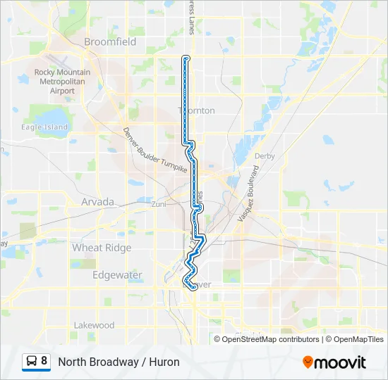 8 Bus Line Map