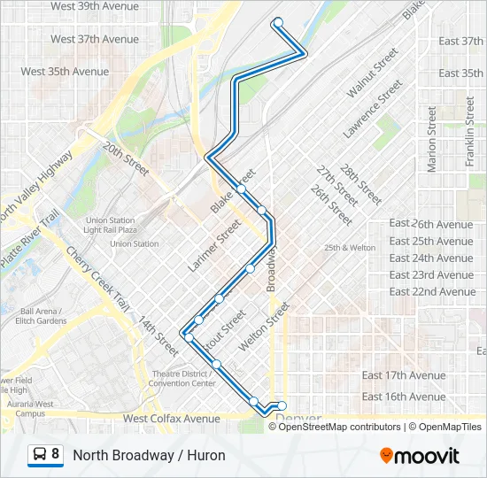 8 Bus Line Map